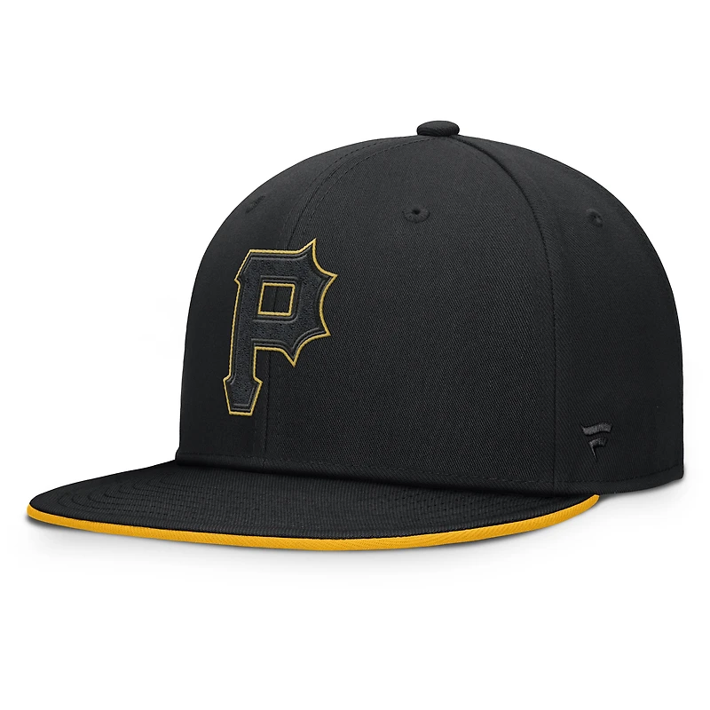 Men's Fanatics  Black Pittsburgh Pirates Glint Snapback Hat