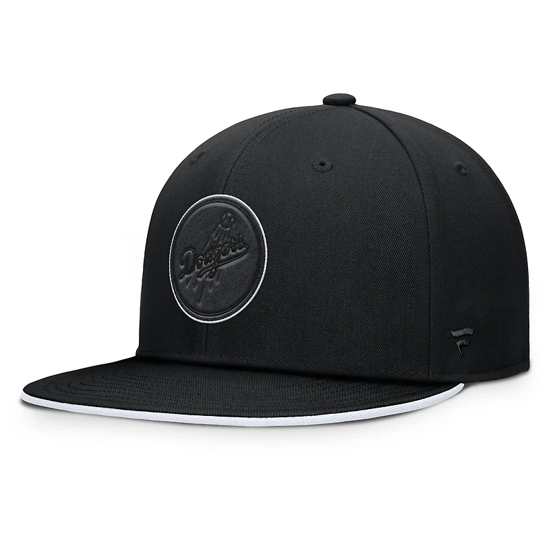 Men's Fanatics  Black Los Angeles Dodgers Glint Snapback Hat