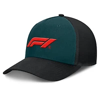 Men's Fanatics Green/Black Formula 1 Clash A-Frame Trucker Adjustable Hat