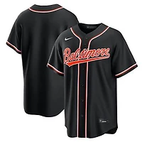 Men's Nike  Baltimore Orioles Fashion Replica Black Out Jersey