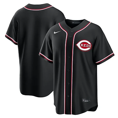 Men's Nike Cincinnati Reds Fashion Replica Black Out Jersey