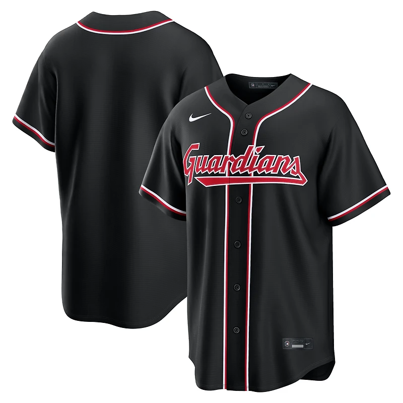 Men's Nike Cleveland Guardians Fashion Replica Black Out Jersey