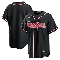 Men's Nike  Cleveland Guardians Fashion Replica Black Out Jersey