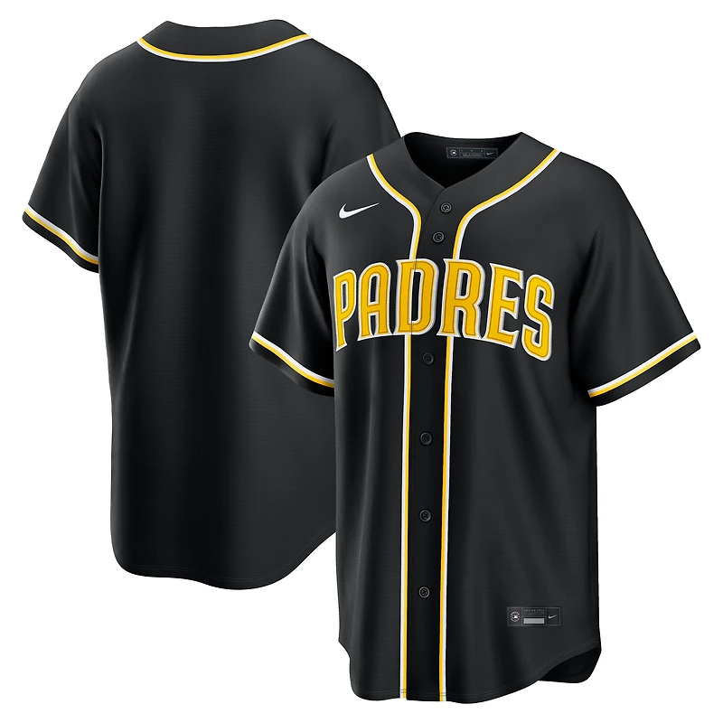 Men's Nike San Diego Padres Fashion Replica Black Out Jersey