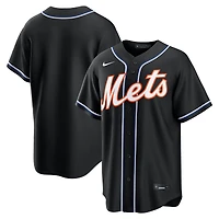 Men's Nike  New York Mets Fashion Replica Black Out Jersey