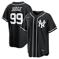 Men's Nike Aaron Judge New York Yankees Fashion Replica Black Out Jersey
