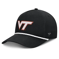 Men's Fanatics  Black Virginia Tech Hokies Undertone Rope Adjustable Hat