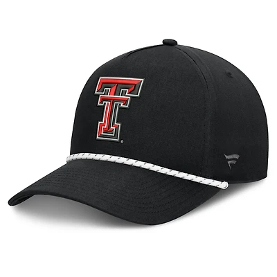 Men's Fanatics  Black Texas Tech Red Raiders Undertone Rope Adjustable Hat
