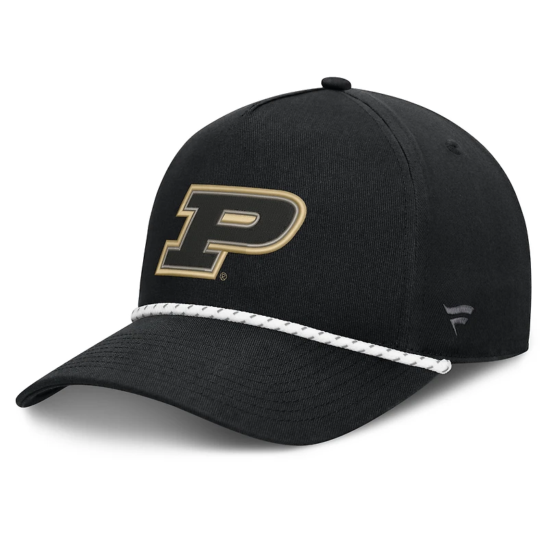 Men's Fanatics  Black Purdue Boilermakers Undertone Rope Adjustable Hat