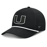 Men's Fanatics  Black Miami Hurricanes Undertone Rope Adjustable Hat