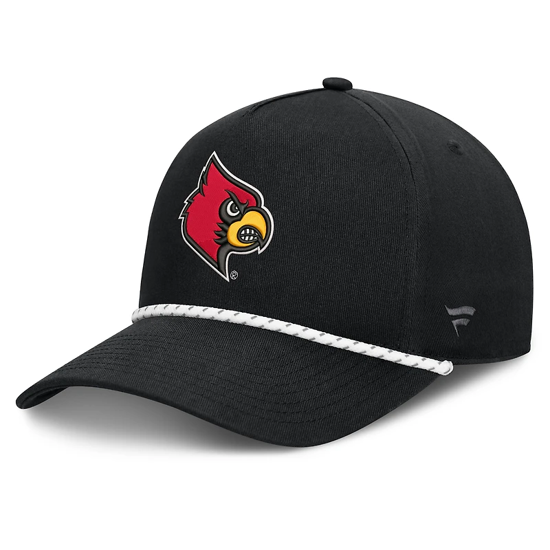 Men's Fanatics  Black Louisville Cardinals Undertone Rope Adjustable Hat