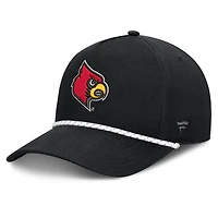 Men's Fanatics  Black Louisville Cardinals Undertone Rope Adjustable Hat