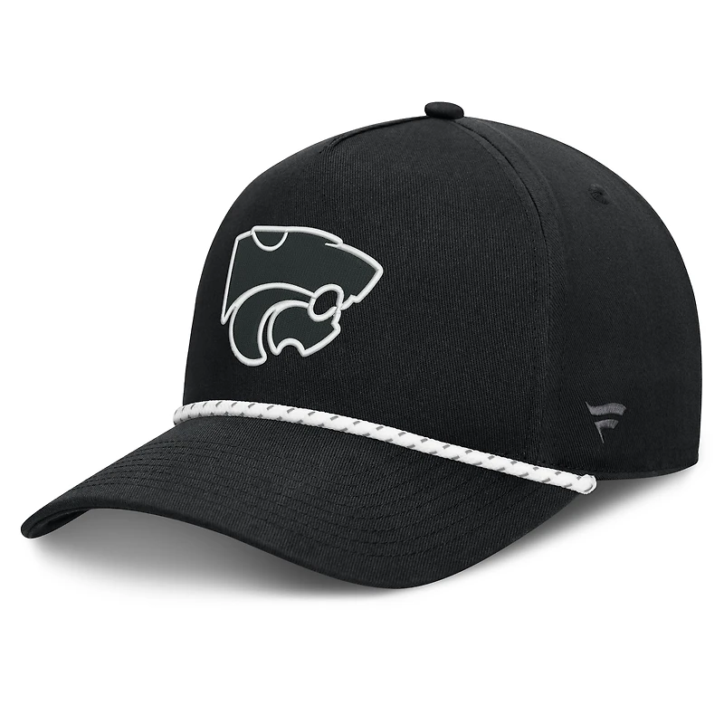 Men's Fanatics Black Kansas State Wildcats Undertone Rope Adjustable Hat