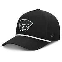 Men's Fanatics  Black Kansas State Wildcats Undertone Rope Adjustable Hat