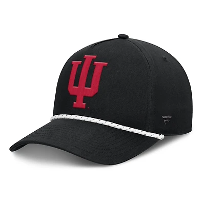 Men's Fanatics  Black Indiana Hoosiers Undertone Rope Adjustable Hat