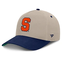 Men's Fanatics  Stone/Navy Syracuse Orange Veteran Two-Tone Adjustable Hat
