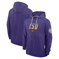 Men's Nike Purple LSU Tigers 2026 Sideline Standard Issue Dri-FIT Hoodie