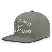 Men's Nike Olive Cleveland Guardians Pro Dri-FIT Snapback Hat