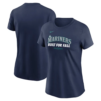 Women's Nike  Navy Seattle Mariners 2025 MLB Postseason Authentic Collection T-Shirt