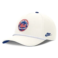 Men's Nike Cream New York Mets Cooperstown Rise Adjustable Hat