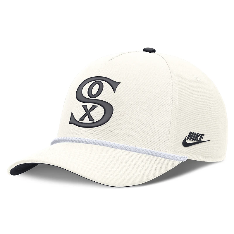 Men's Nike Cream Chicago White Sox Cooperstown Rise Adjustable Hat