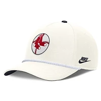 Men's Nike Cream Boston Red Sox Cooperstown Rise Adjustable Hat