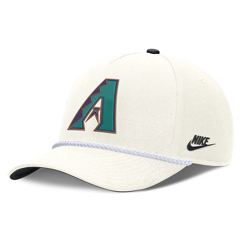 Men's Nike Cream Arizona Diamondbacks Cooperstown Rise Adjustable Hat