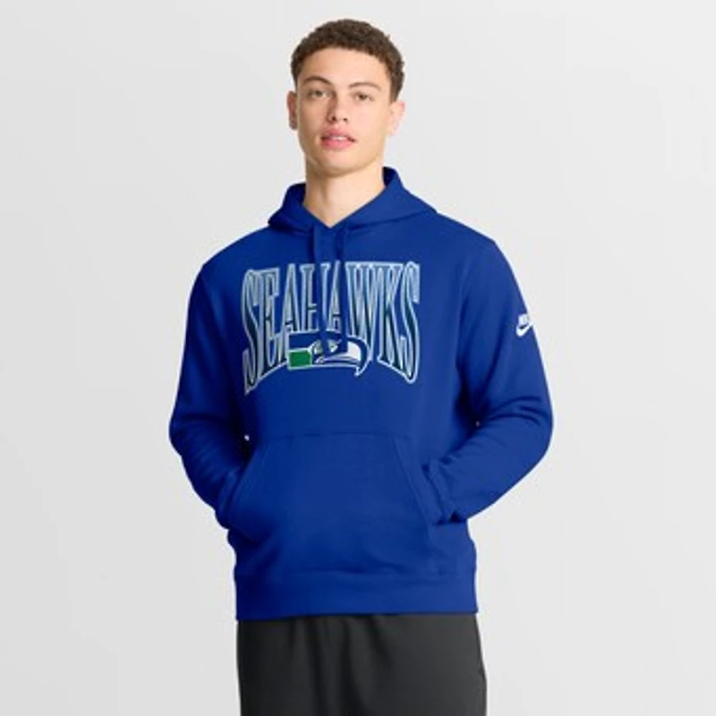 Men's Nike Royal Seattle Seahawks Rewind Club Sweatshirt