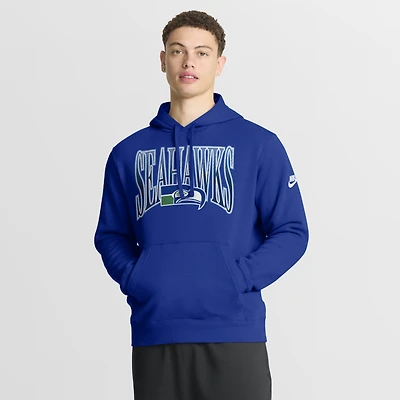 Men's Nike Royal Seattle Seahawks Rewind Club Sweatshirt