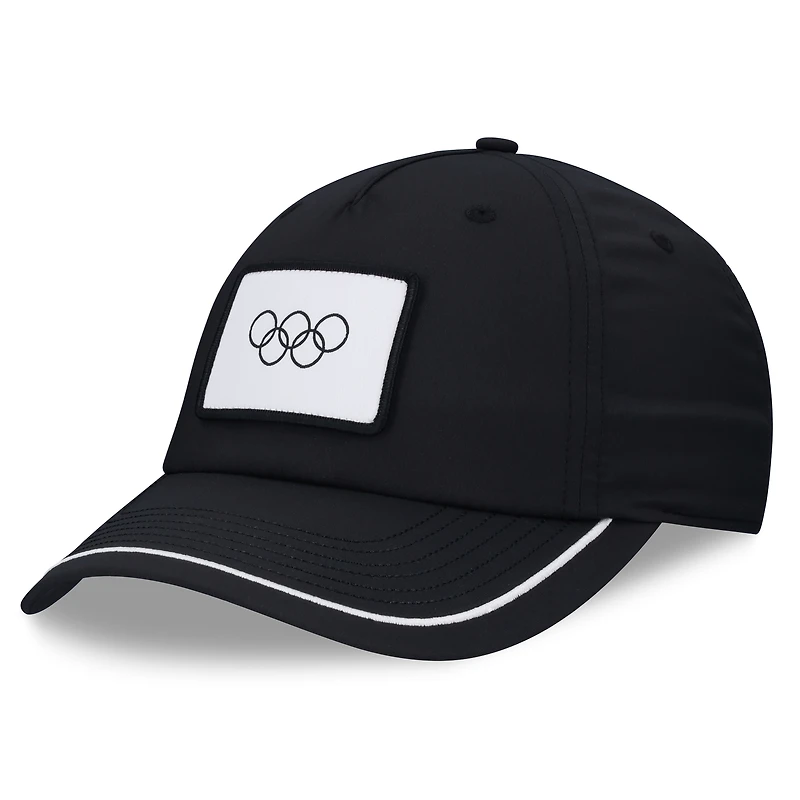 Men's Fanatics Black Olympic Games Cipher Adjustable Hat