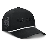 Men's Fanatics Black LA28 Summer Olympics Undertone Rope A-Frame Adjustable Hat