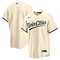 Men's Nike Cream Minnesota Twins Alternate Replica Jersey