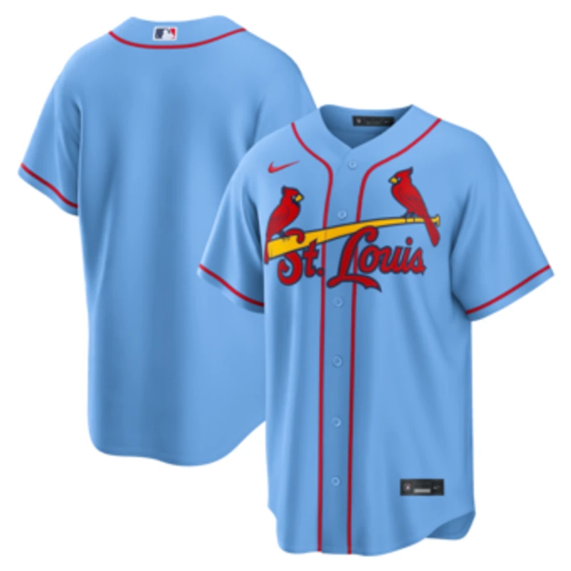 Men's Nike Light Blue St. Louis Cardinals Alternate Replica Jersey
