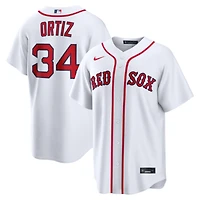 Men's Nike David Ortiz White Boston Red Sox  Replica Jersey