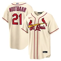 Men's Nike Lars Nootbaar Cream St. Louis Cardinals Alternate Replica Jersey