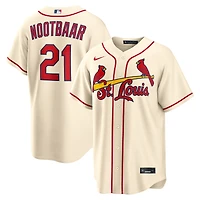 Men's Nike Lars Nootbaar Cream St. Louis Cardinals Alternate Replica Jersey