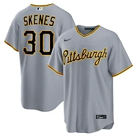 Men's Nike Paul Skenes Gray Pittsburgh Pirates Road Replica Jersey