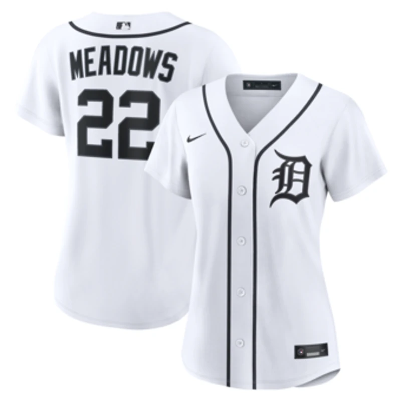 Women's Nike Parker Meadows White Detroit Tigers Home Replica Jersey