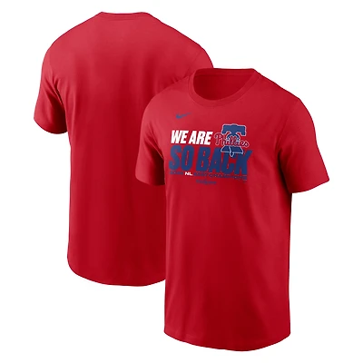 Men's Nike Red Philadelphia Phillies 2025 NL East Division Champions T-Shirt