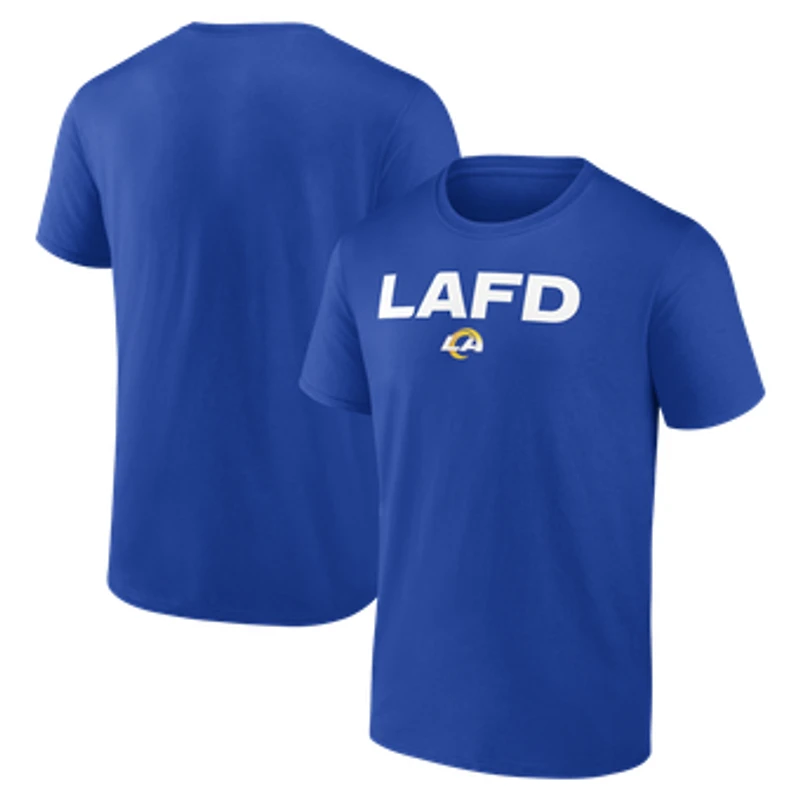 Men's Fanatics Royal Los Angeles Rams LAFD T-Shirt