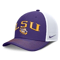 Unisex Nike  Purple/White LSU Tigers Primetime Arched Trucker Adjustable Hat