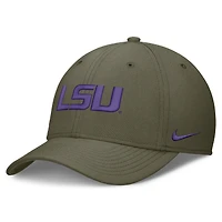 Men's Nike  Olive LSU Tigers Primetime SwooshFlex Dri-FIT Hat