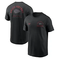 Men's Nike Black Kansas City Chiefs Split Logo T-Shirt