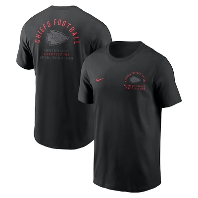 Men's Nike Black Kansas City Chiefs Split Logo T-Shirt