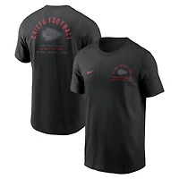 Men's Nike Black Kansas City Chiefs Split Logo T-Shirt