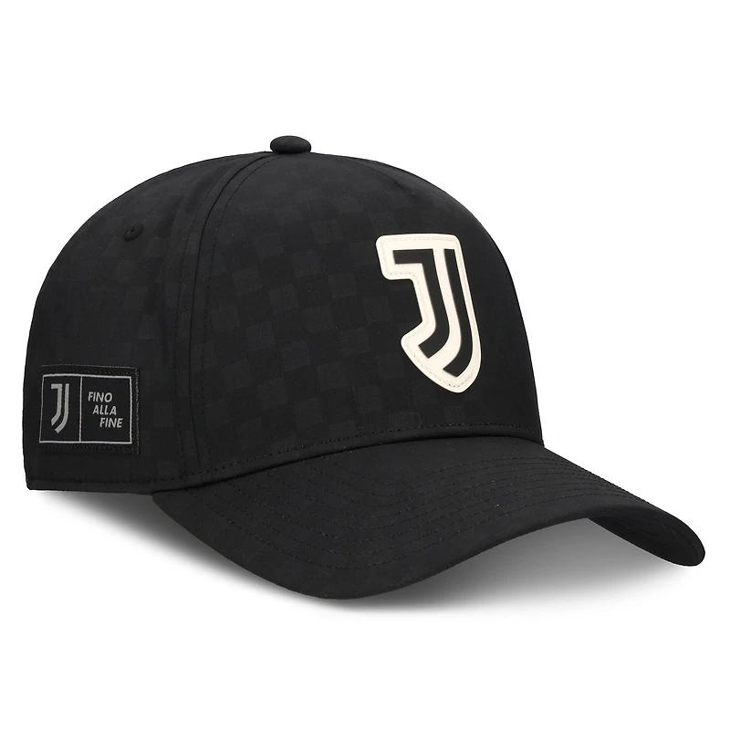 Men's Fanatics Black Juventus Checkmate A-Frame Adjustable Hat