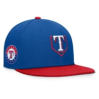 Men's Fanatics Royal/Red Texas Rangers Batter's Box Snapback Hat