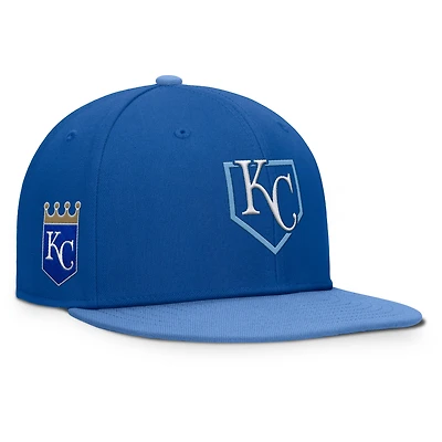 Men's Fanatics Royal/Light Blue Kansas City Royals Batter's Box Snapback Hat