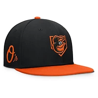 Men's Fanatics Black/Orange Baltimore Orioles Batter's Box Snapback Hat