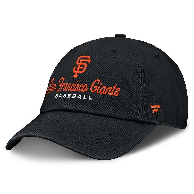 Women's Fanatics  Black San Francisco Giants Velocity Adjustable Hat